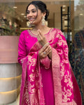 Embroidered Kurta, Trouser/Pant Dupatta Set - NextBuy