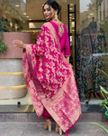 Embroidered Kurta, Trouser/Pant Dupatta Set - NextBuy
