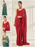 Self Design Bollywood Georgette Saree - NextBuy