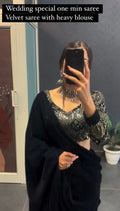 Black Colour Sequence Work Designer Saree For Girls - NextBuy