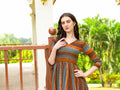 Geometric Printed Naira Kurta With Handmade Latakans - NextBuy