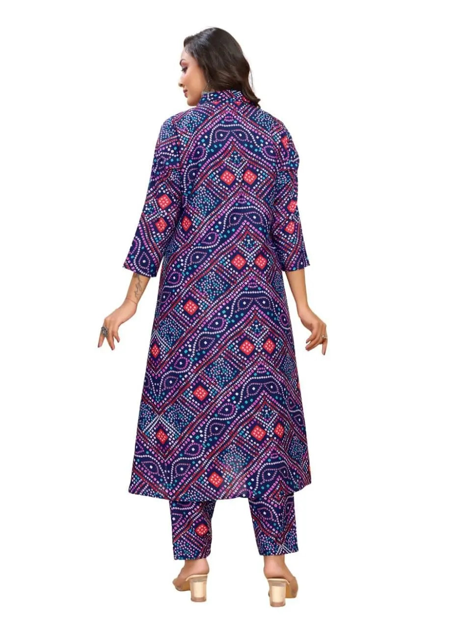Beautiful Printed Kurti And Pant - NextBuy