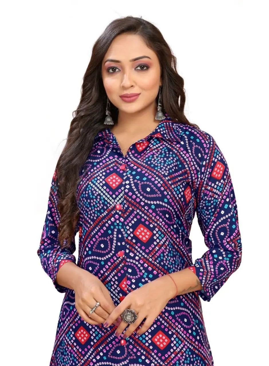Beautiful Printed Kurti And Pant - NextBuy