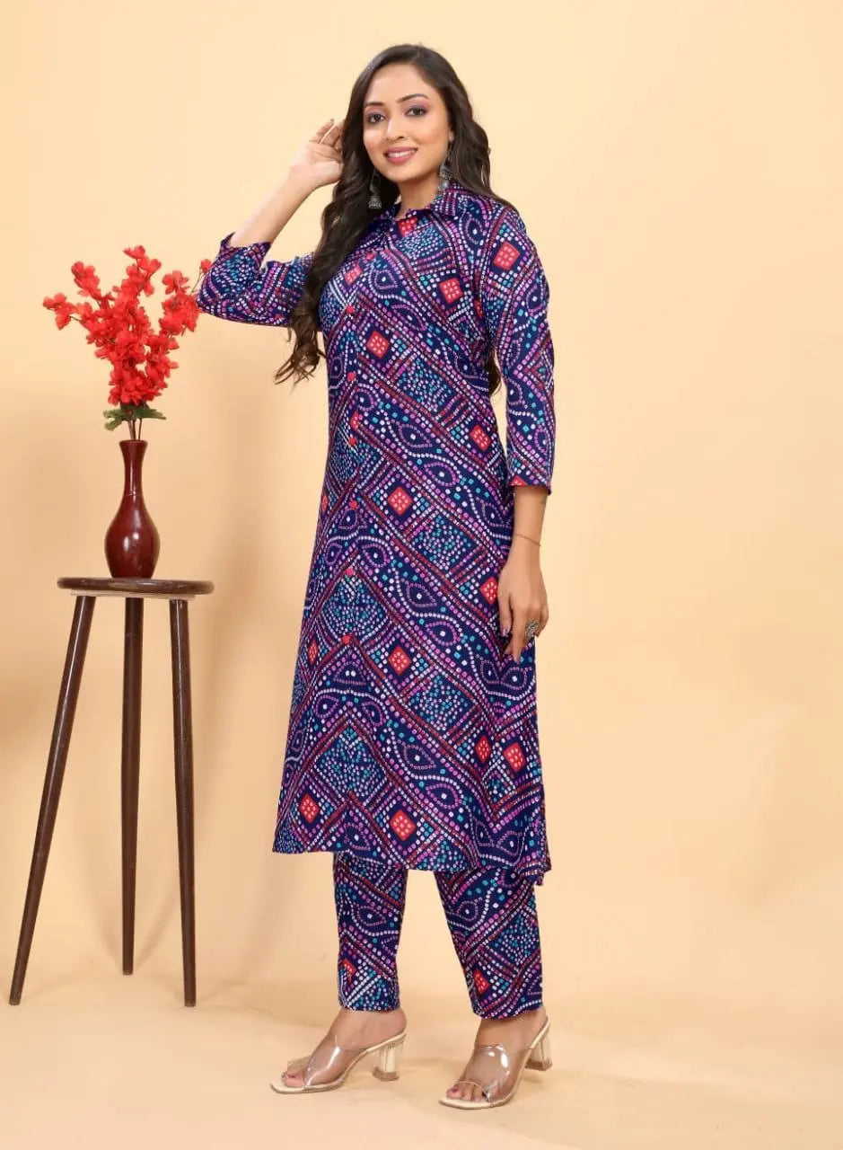 Beautiful Printed Kurti And Pant - NextBuy