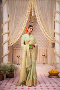 Women Woven Silk Saree with Contrast Border | FS - NextBuy