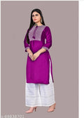 Rayon Embroidery Sequence Work Kurti with Cotton Chikan Kari Work Plazo Set NextBuy