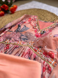 Chinon Soft With Digital Lily party wear Aliya cut Dresses Dupatta pant NextBuy