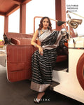 Ethnic Black Soft Silk Saree With Traditional Blouse Piece NextBuy