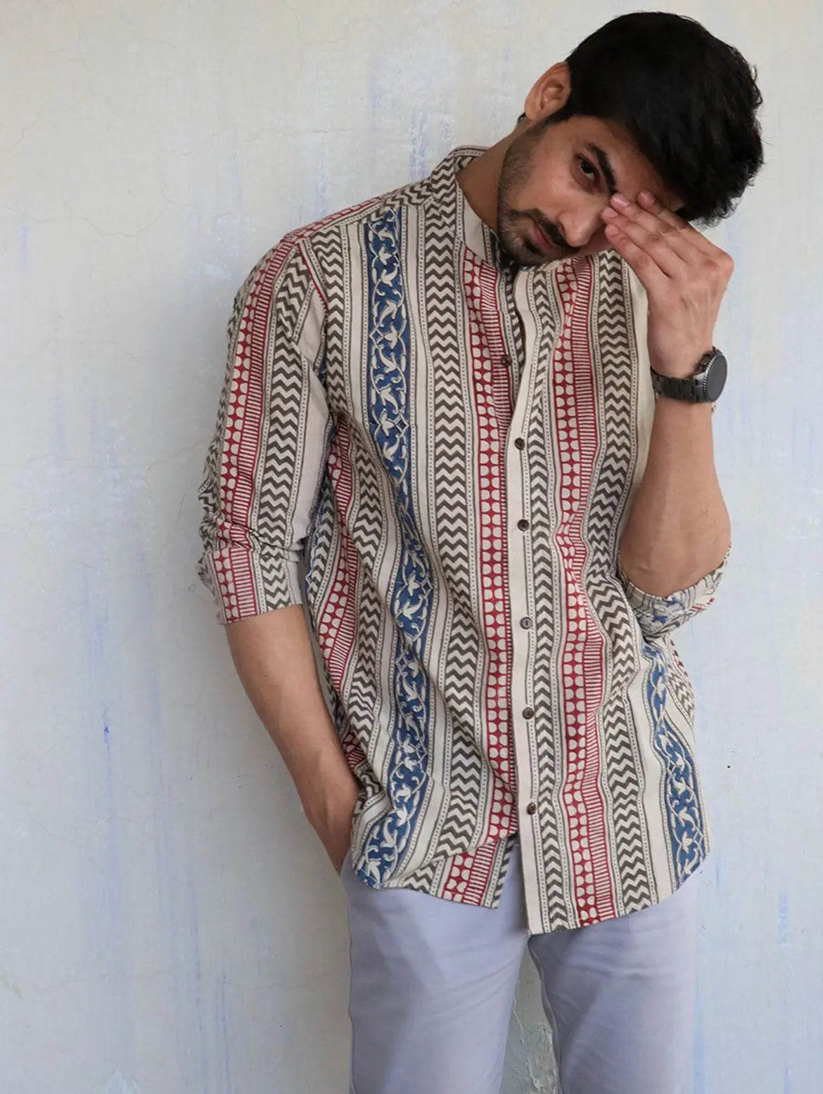 MEN'S EXCLUSIVE COTTAN FABRIC PRINTED SHIRT NextBuy