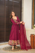 Designer Party Wear Look Full Heavy Embroidery Sequence Work Gown With Fully Stiched and Dupatta Ready to Wear NextBuy