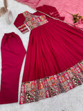 Designer Party Wear Look Full Heavy Embroidery Sequence Work Gown With Fully Stiched and Dupatta Ready to Wear NextBuy
