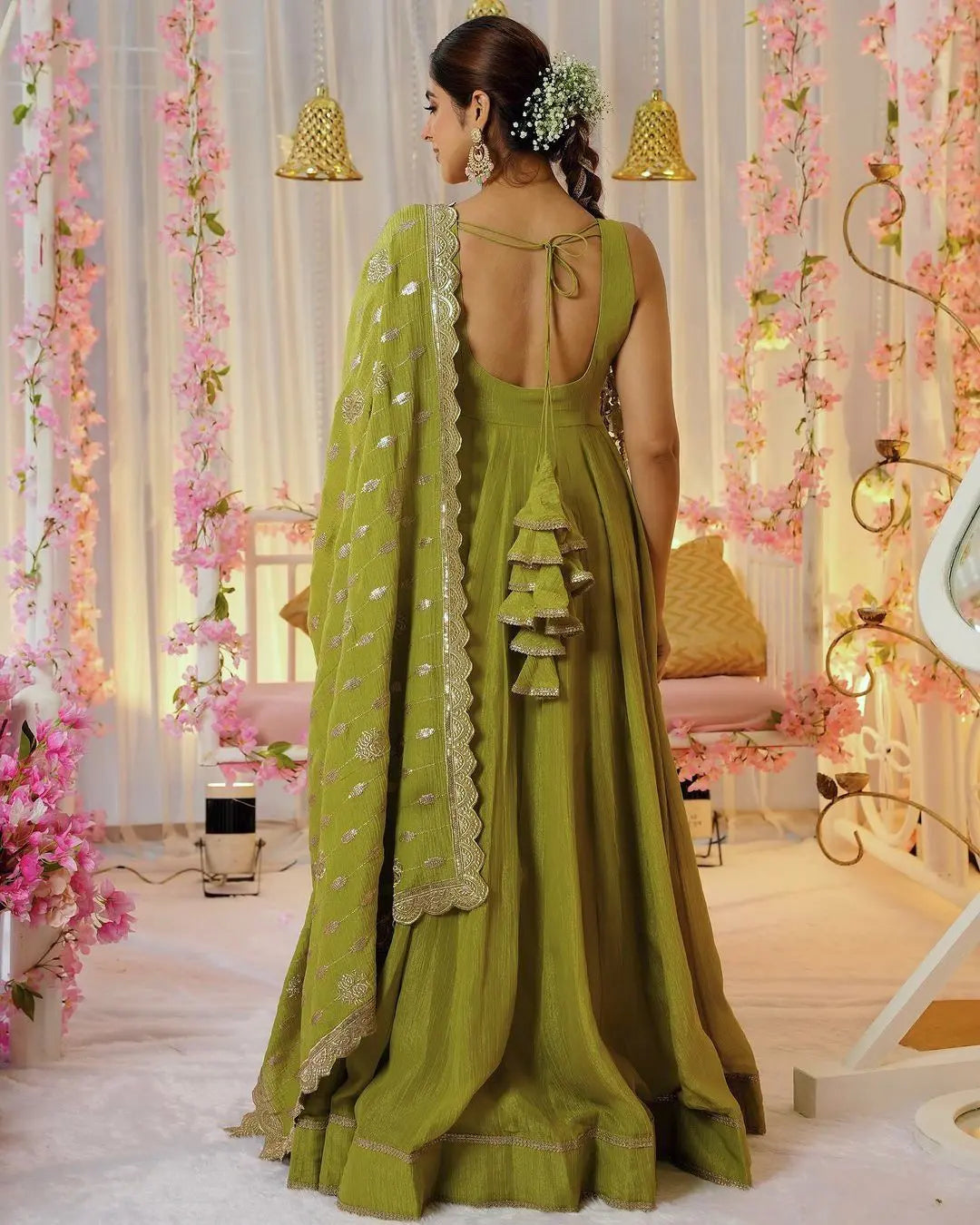 Designer Party Wear Look Gown With Bottom and Dupatta NextBuy