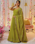 Designer Party Wear Look Gown With Bottom and Dupatta NextBuy