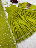 Designer Party Wear Look Gown With Bottom and Dupatta NextBuy