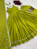 Designer Party Wear Look Gown With Bottom and Dupatta NextBuy