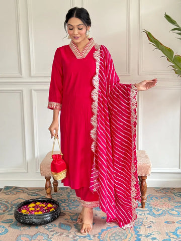 Introducing New Kurti Duptta And Bottom NextBuy