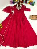 Party Wear Look Back Rangoli Gerorrget Gown With Dupatta Set NextBuy