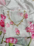 Havy Soft Organza Fabric With Beutiful Floral Prints With Beads And Katdana Handwork In Border Saree NextBuy