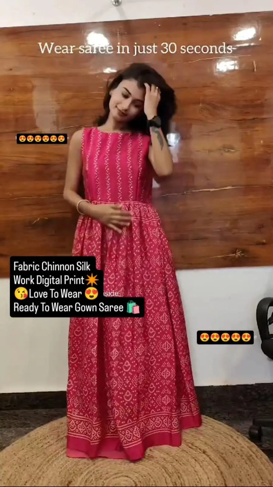 30 Secounds Gown Saree NextBuy