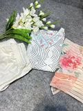 1. Floral Printed V-Neck Kurta & Trousers With Dupatta NextBuy