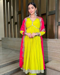 Presenting New Collection Heavy Fox Georgette Gown -Pent Dupatta Set Fully Stitched Ready To Wear NextBuy