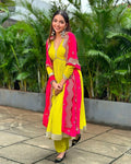 Presenting New Collection Heavy Fox Georgette Gown -Pent Dupatta Set Fully Stitched Ready To Wear NextBuy