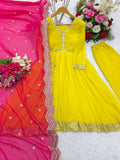 Presenting New Collection Heavy Fox Georgette Gown -Pent Dupatta Set Fully Stitched Ready To Wear NextBuy