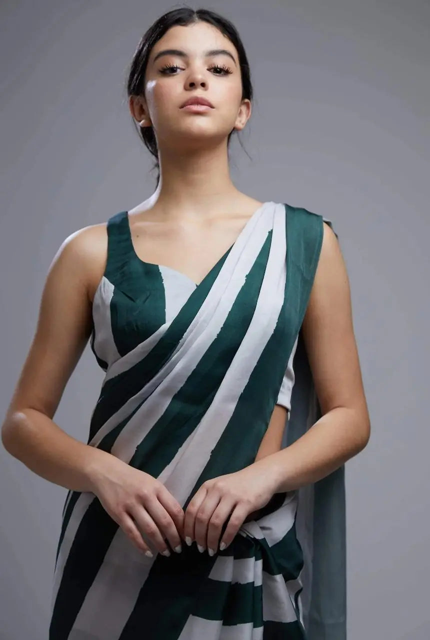 Satin Colors Printed Saree NextBuy