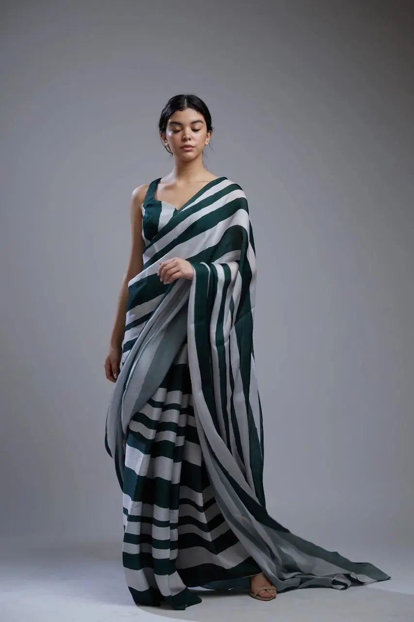 Satin Colors Printed Saree NextBuy