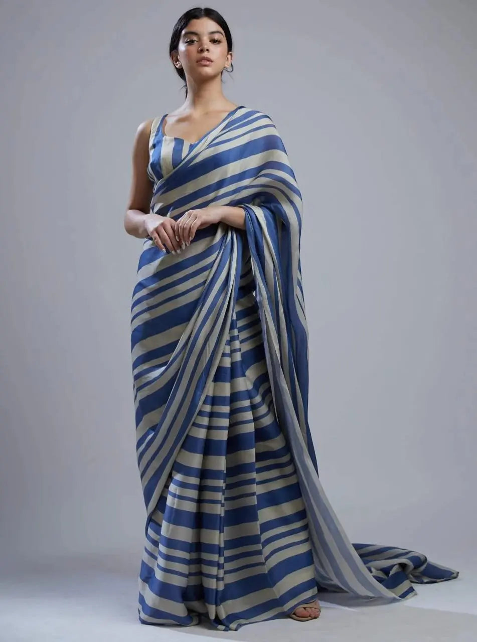 Satin Colors Printed Saree NextBuy