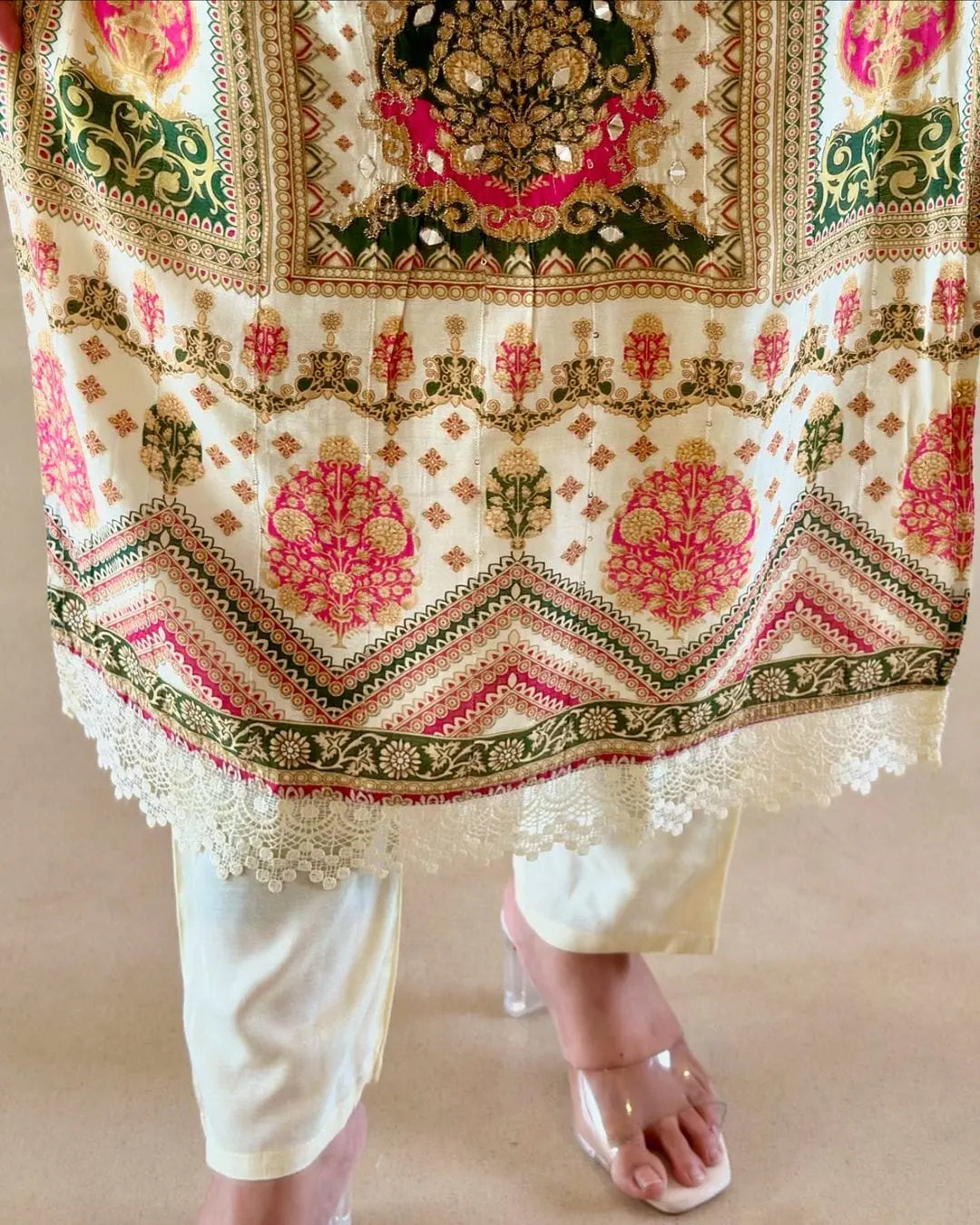 Modern Elegance Muslin Kurti Set NextBuy