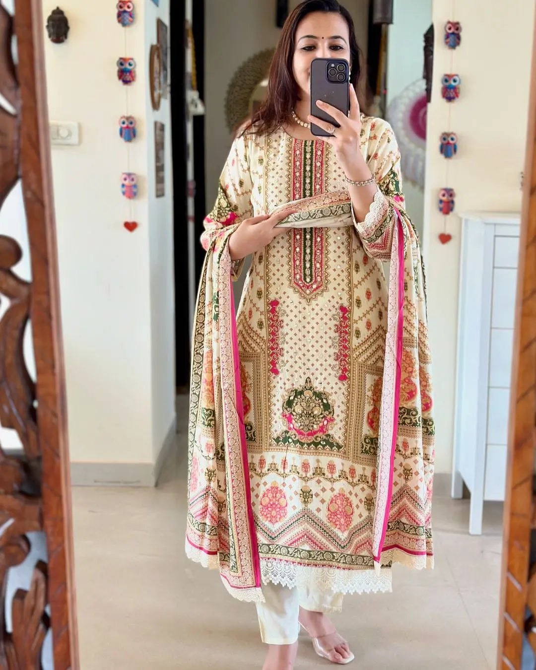 Modern Elegance Muslin Kurti Set NextBuy