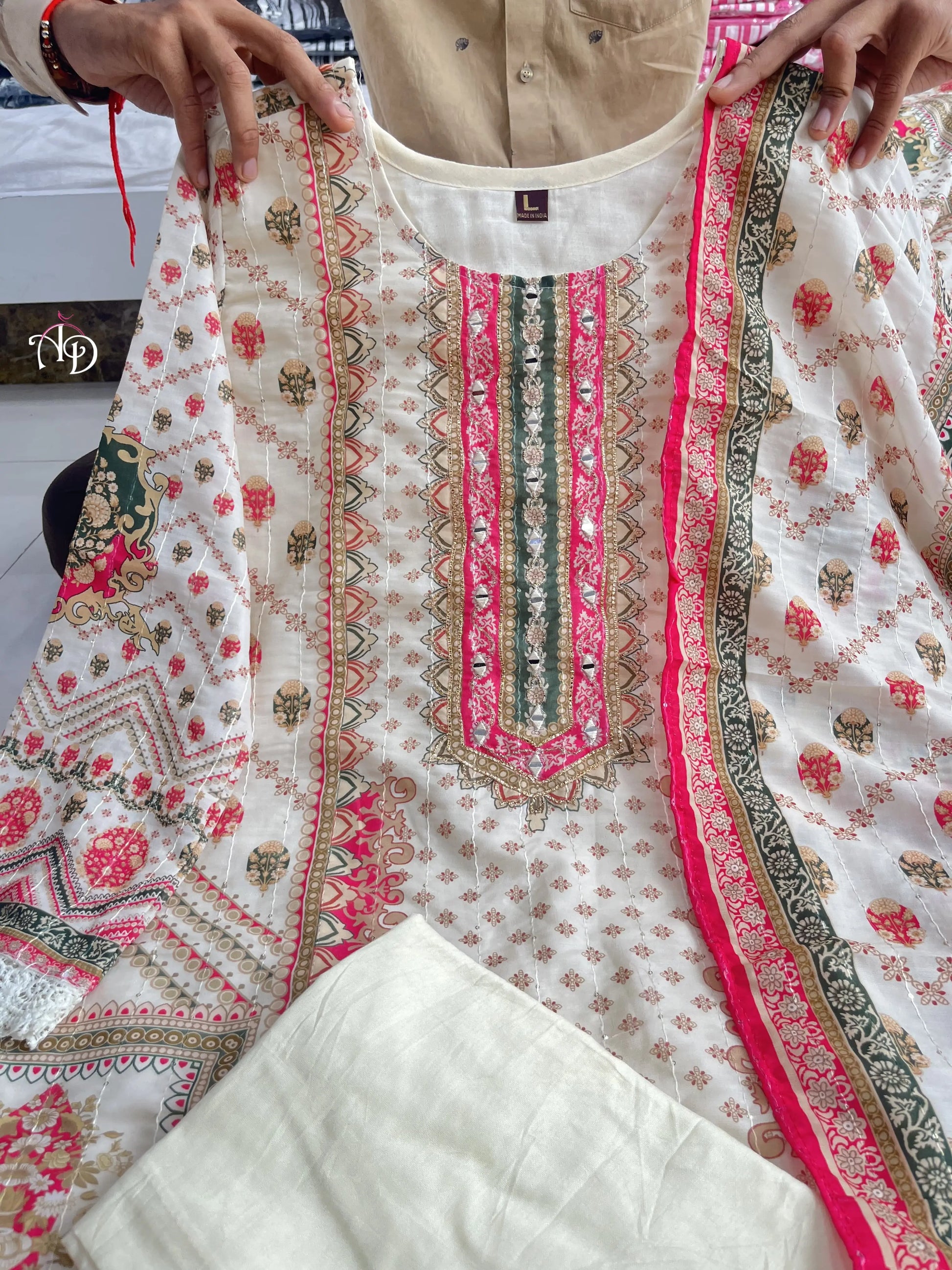 Modern Elegance Muslin Kurti Set NextBuy