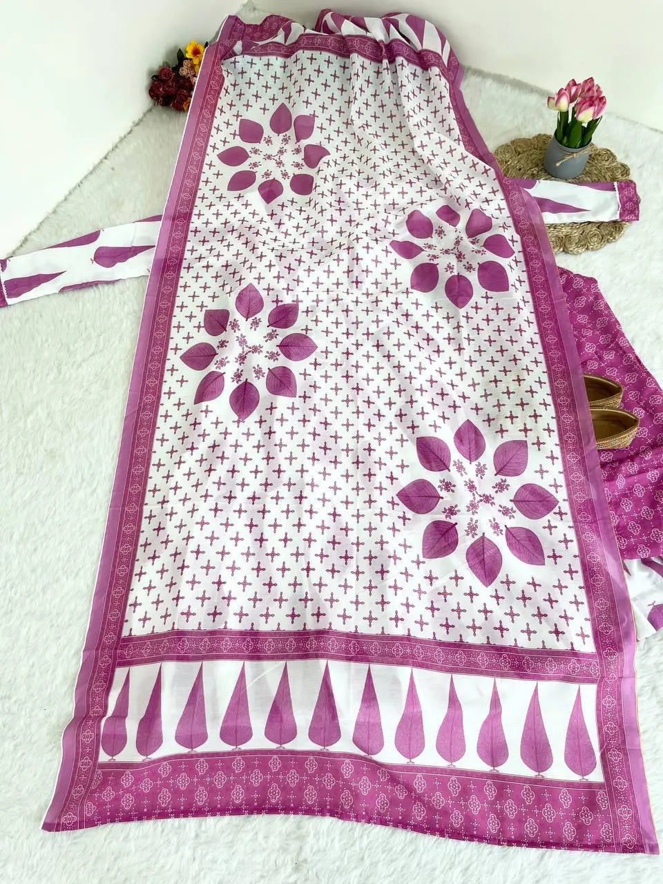 Cotton Printed Anarkali Suit NextBuy