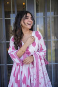 Cotton Printed Anarkali Suit NextBuy