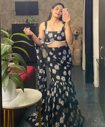 Ready To Wear Lehenga Saree With Blouse NextBuy
