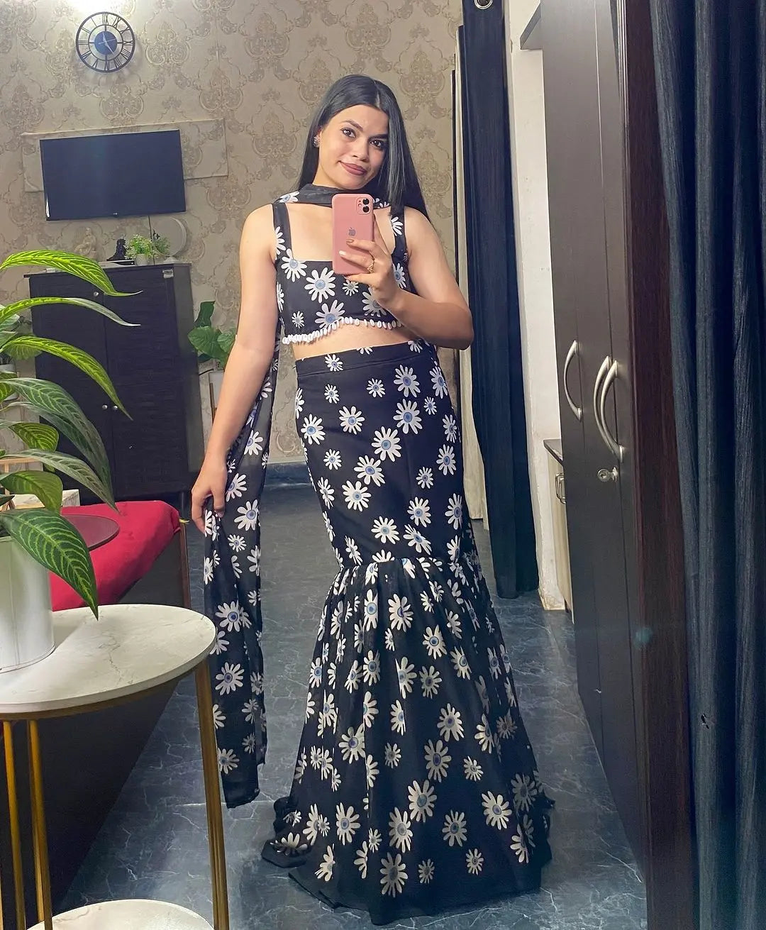 Ready To Wear Lehenga Saree With Blouse NextBuy