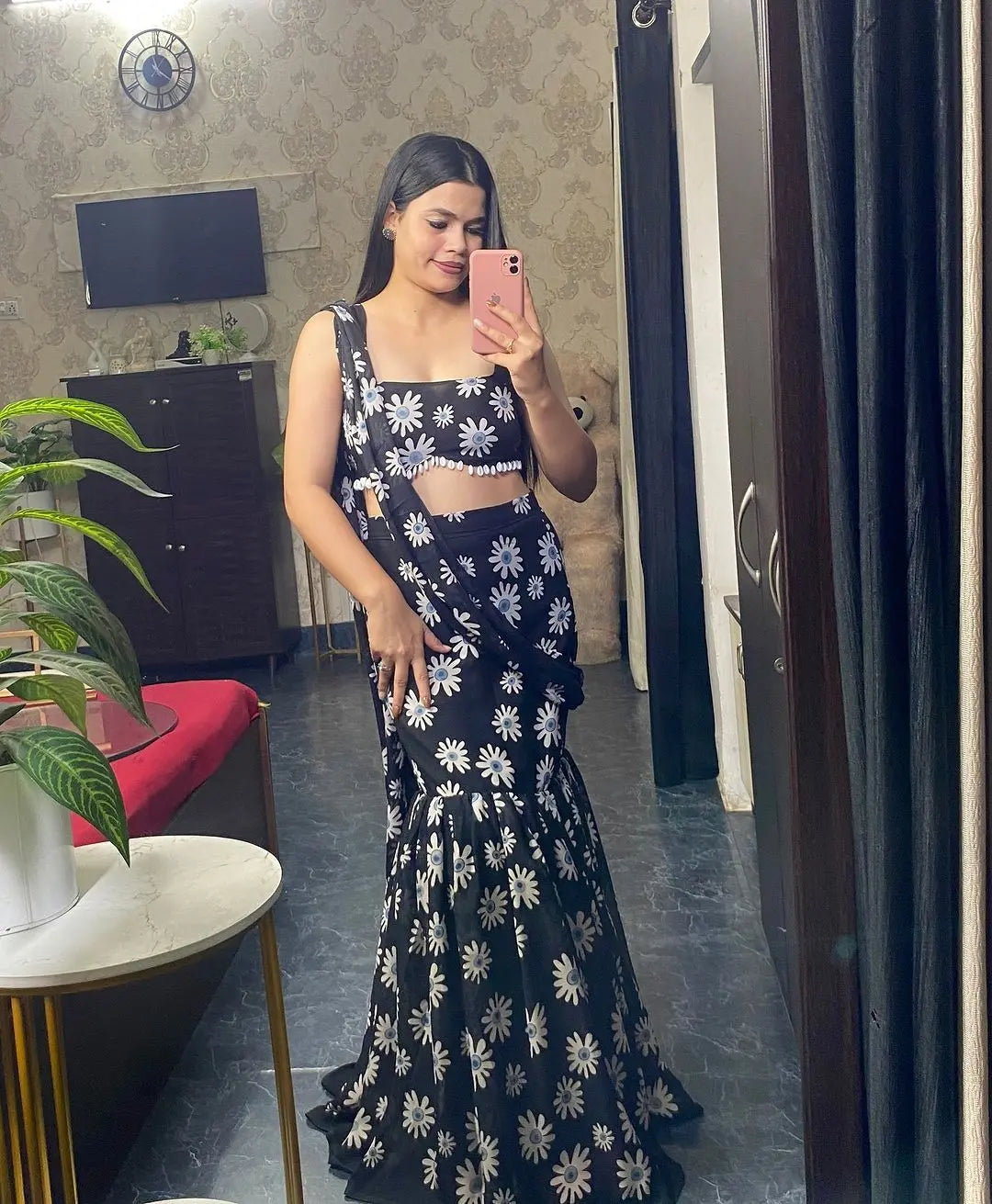 Ready To Wear Lehenga Saree With Blouse NextBuy