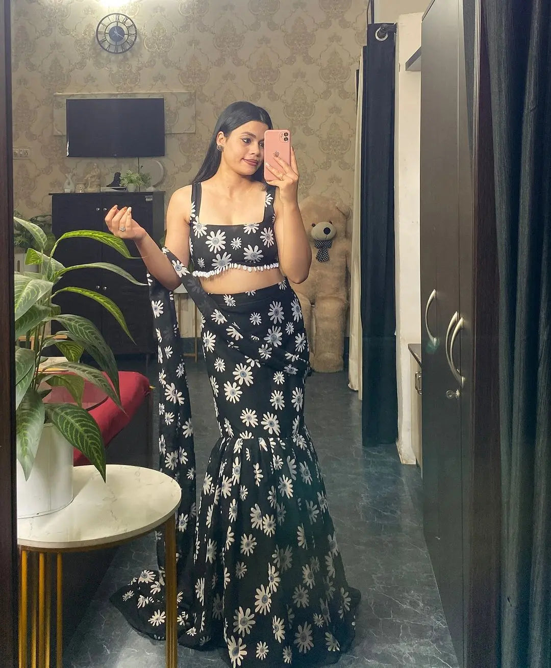 Ready To Wear Lehenga Saree With Blouse NextBuy