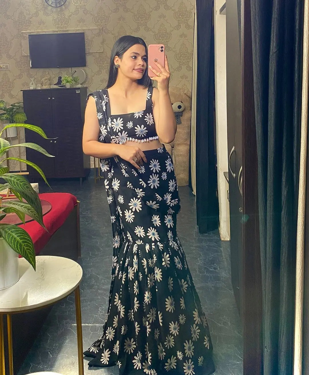 Ready To Wear Lehenga Saree With Blouse NextBuy