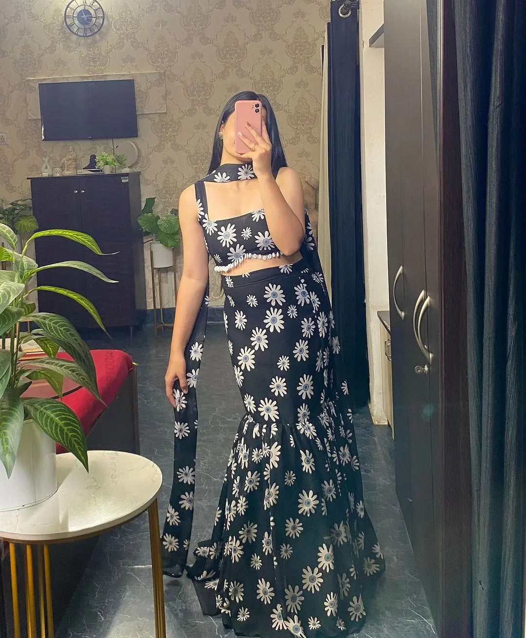 Ready To Wear Lehenga Saree With Blouse NextBuy