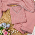 Special Baby Pink Color Georgette Thread Embroidery Salwar Suit NextBuy