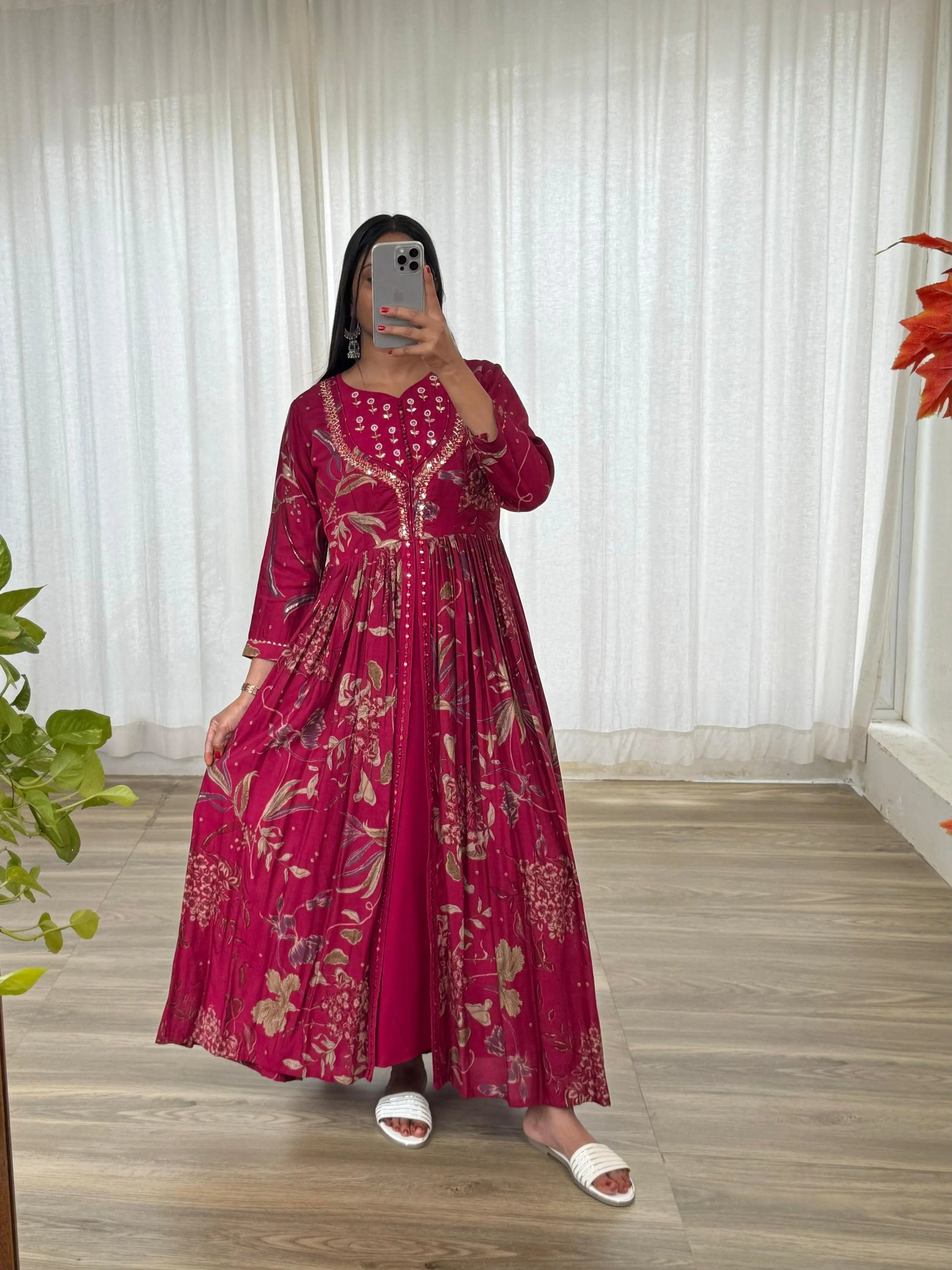 Party Wear Exquisite Hand Embroidered And Handwork Gown NextBuy