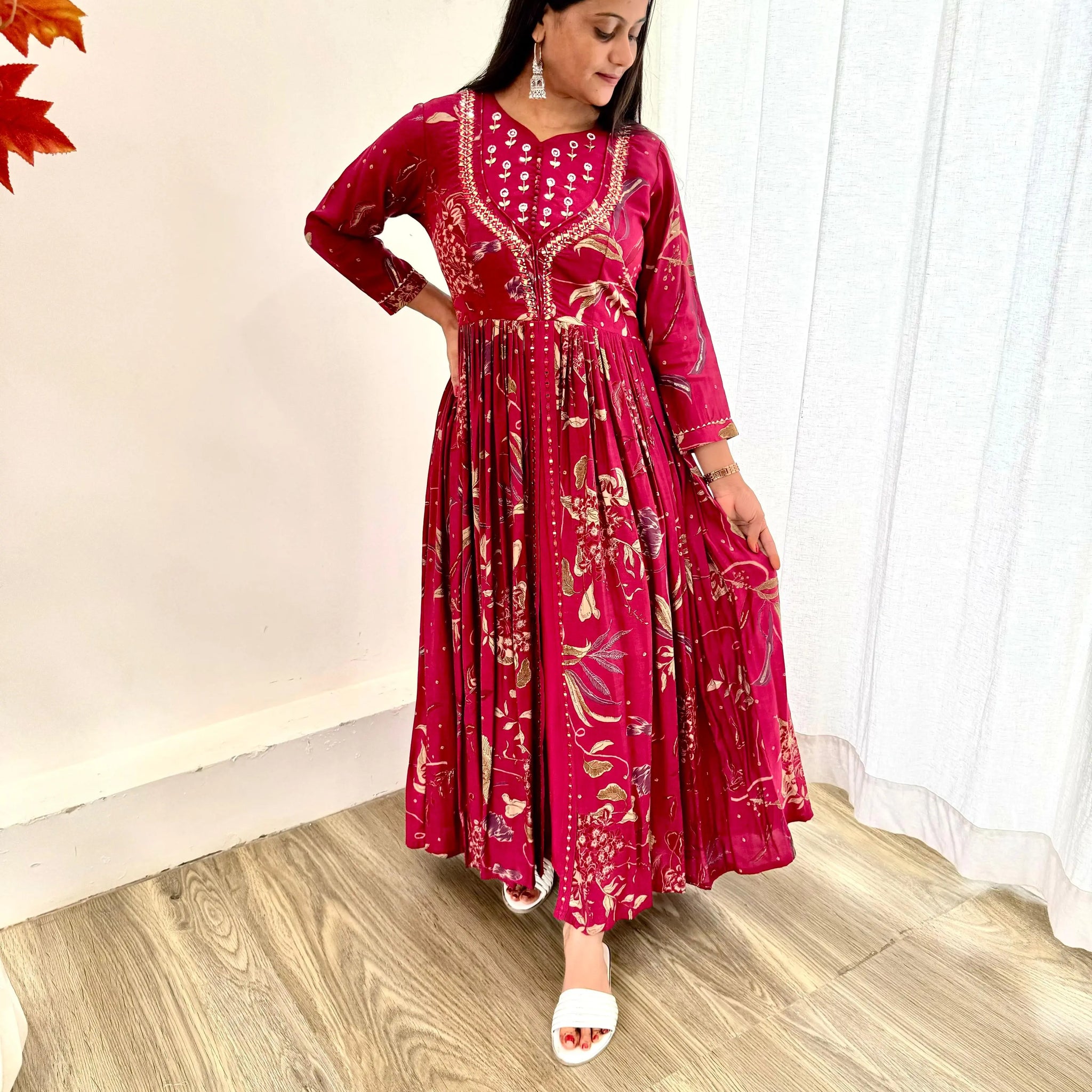 Party Wear Exquisite Hand Embroidered And Handwork Gown NextBuy