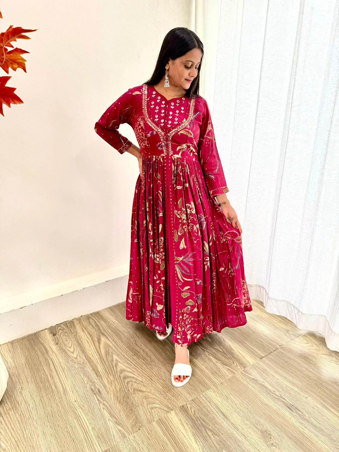 Party Wear Exquisite Hand Embroidered And Handwork Gown NextBuy