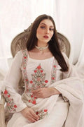White Embroidery Work Readymade Palazzo Suit NextBuy
