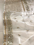 Embellished Sequinned Net Saree NextBuy
