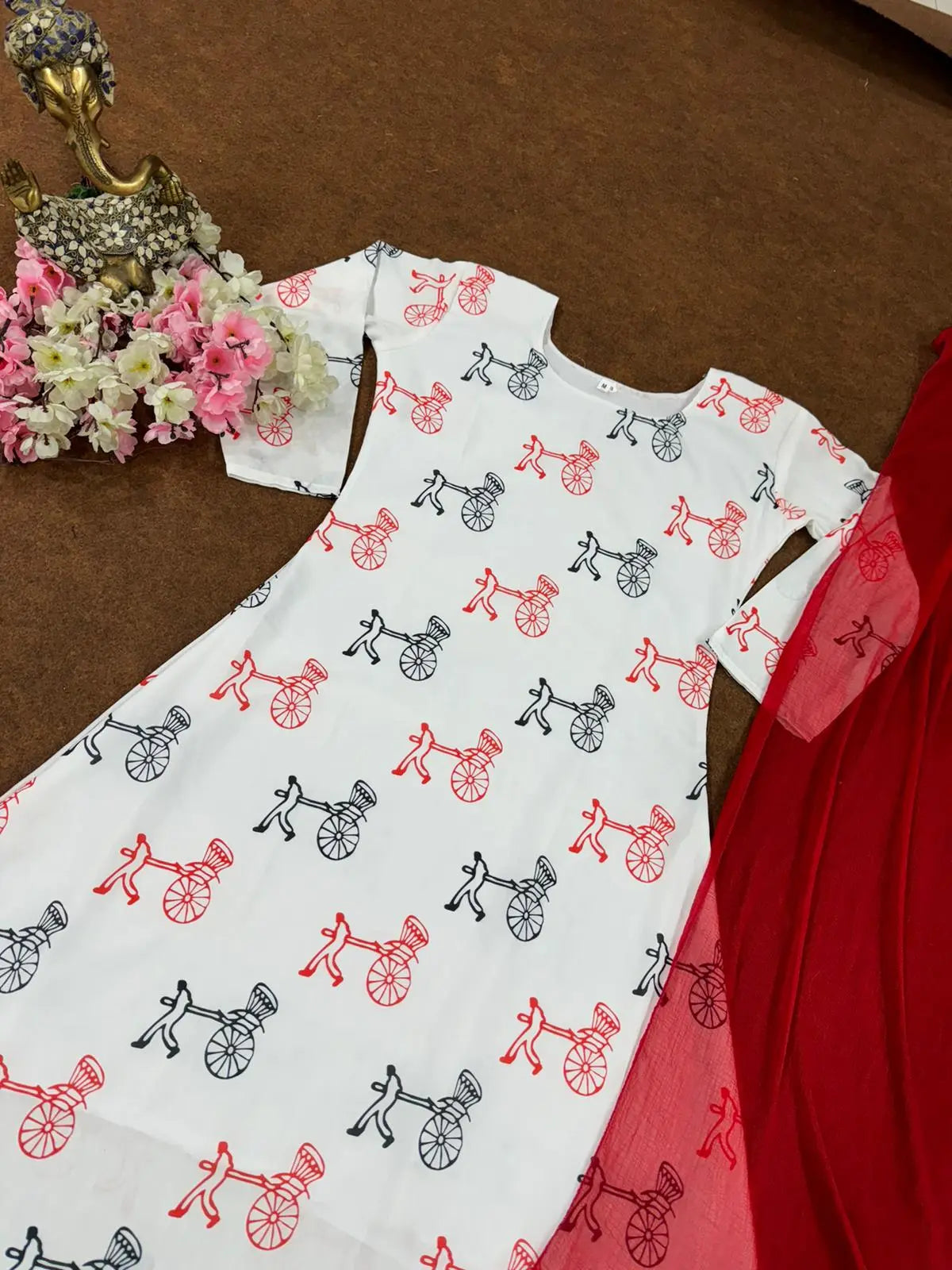 Introducing New Stylish Regular Wear Kurti Duptta NextBuy