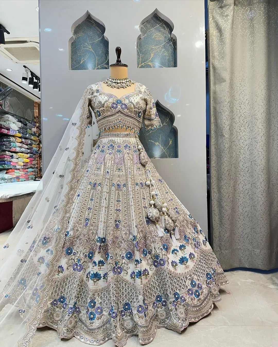 Launching 4 Meter Flared Coding Sequins Cut Work Lehenga, Exceptional Quality With Can-Can And Canvas Layers, A Perfect Fusion of Glamour and Comfort NextBuy
