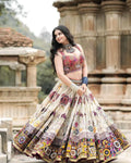 Muslin Digital Print Mirror Work Special Chaniya Choli NextBuy